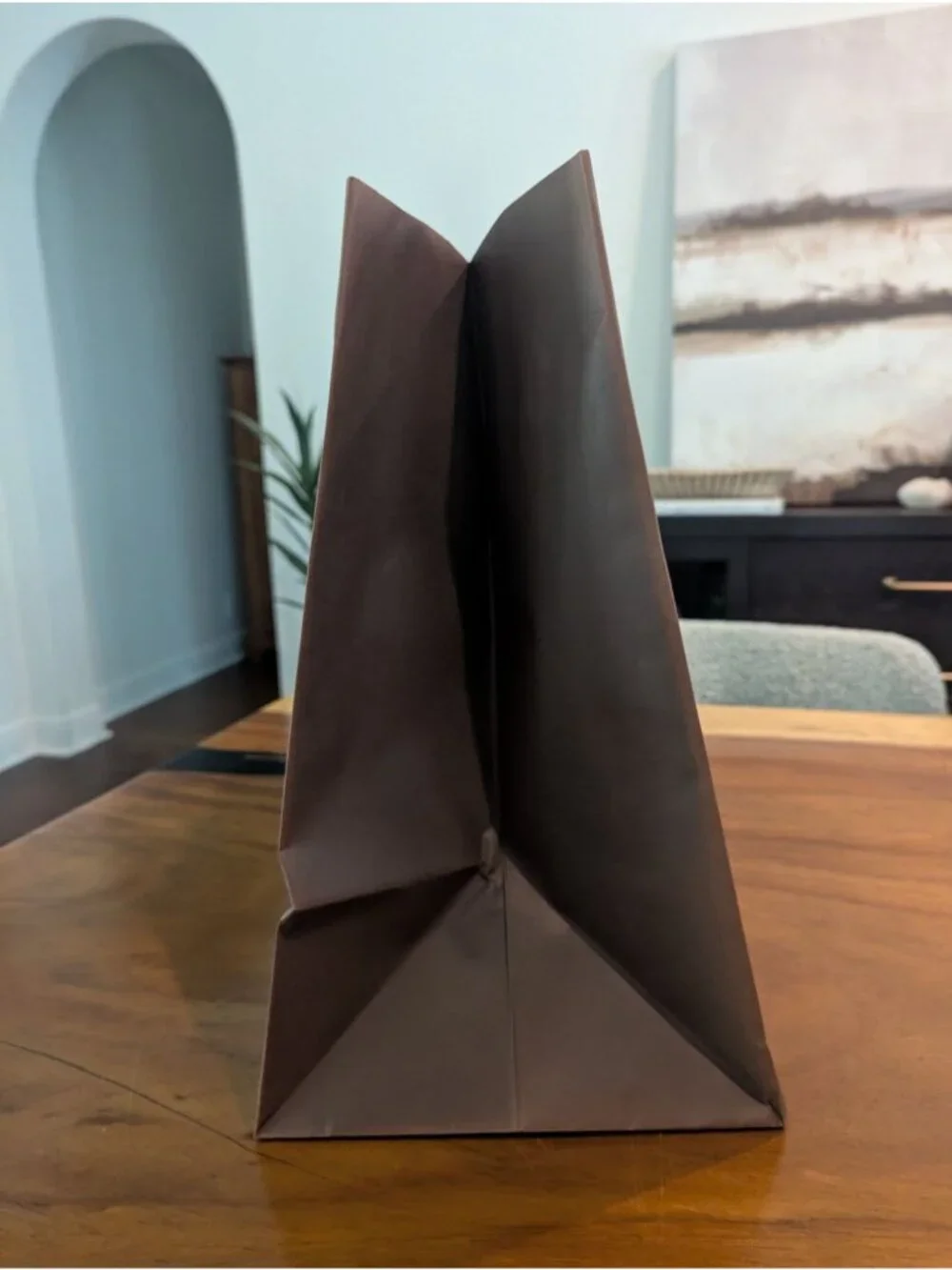 Louis Vuitton Brown Paper Shopping Gift Bag 24